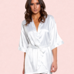 Soft & Elegant Silk White Robe