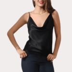 Opulent Nights Silk Cowl Neck Camisole